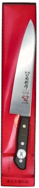 Ikkaku 一角 牛刀 專業主廚刀 210mm 不鏽鋼刀, 黑色握把 + 銀色刀刃, 1支