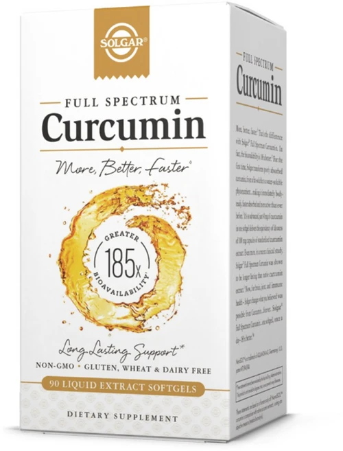 [정품 미국 직배송] 솔가 풀 스펙트럼 커큐민 90정 (리퀴드 캡슐) 강황 항암 항염 작용 Solgar Full Spectrum Curcumin, 1개 - 쿠팡