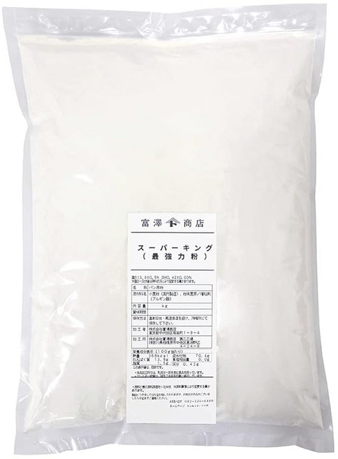 일본 토미자와 TOMIZ 최강력분 밀가루 슈퍼킹 2.5kg 527791, 사이즈, 1개