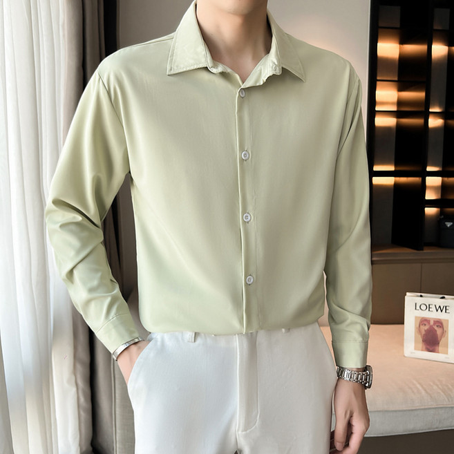 【雅痞高級感】男士襯衫 白襯衫 長袖襯衫 商務襯衫 正裝襯衫 西裝內搭 英倫風 純棉免燙 修身版型 婚禮新郎必備