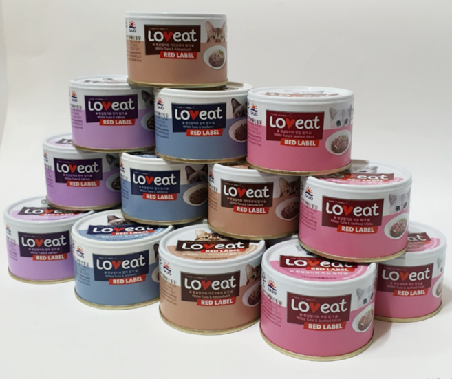 사조 러브잇 (레드라벨) 고양이 간식캔 160g / 연어+멸치+맛살+가쓰오부시 4종 혼합 총 16개(각4개), 연어/멸치/맛살/가쓰오부시, 16개