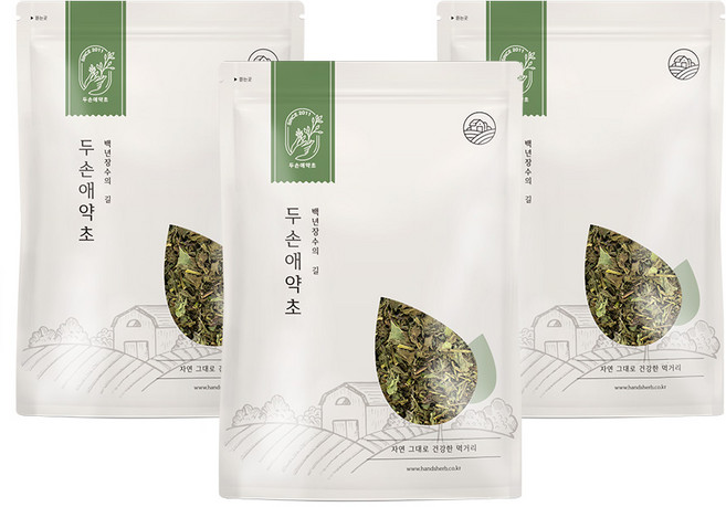 두손애약초 국산 말린 박하 건조 박하잎 차 허브차, 300g, 3개