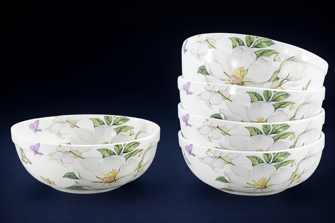 목련 본차이나 식기시리즈 면기5P세트