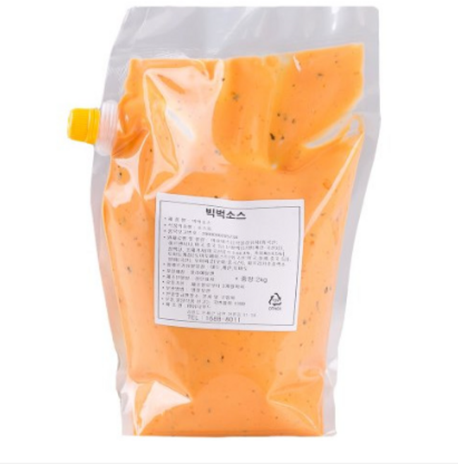 빅벅소스 2kg 마약소스 햄버거 핫도그 샐러드, 1개