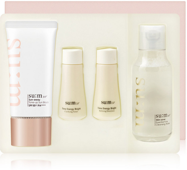 숨37도 선어웨이 톤업 선블럭 50ml 기획세트 베이스 겸용 톤업 선크림 NEW 리뉴얼