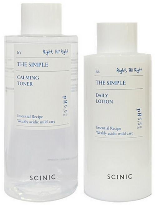 싸이닉 더 심플 토너 + 로션 2종, 1세트