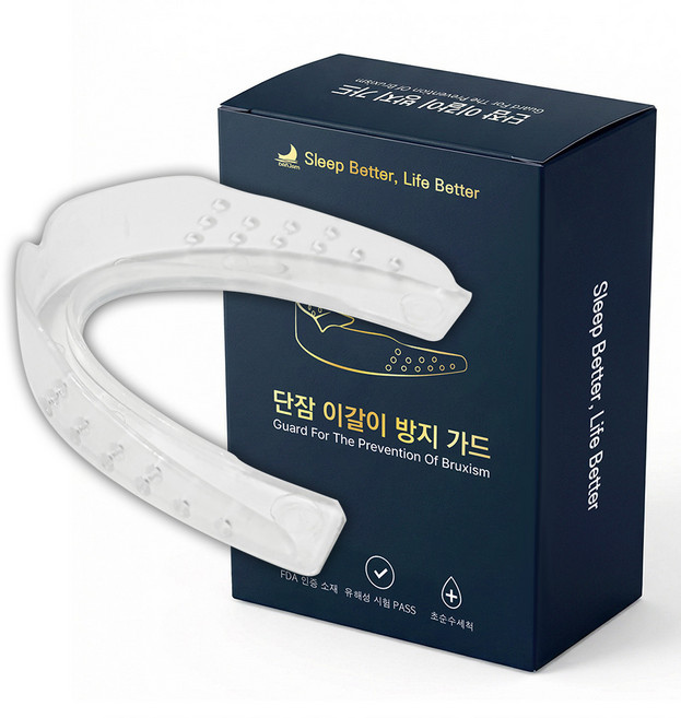 마우스피스 수면용 코골이방지 이갈이방지 치아보호 단잠, 1개
