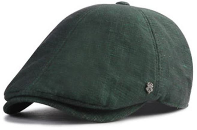 빅 사이즈 시원하고 고급스러운 중년 린넨 헌팅캡