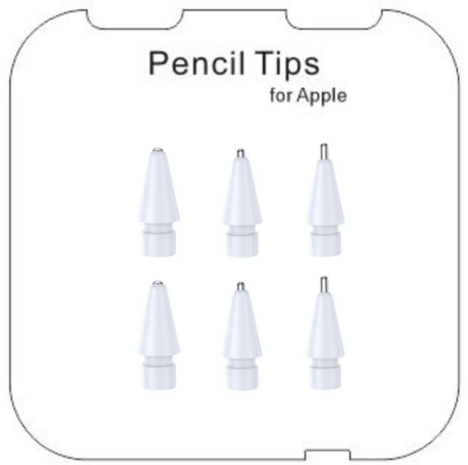 NUBASE 애플펜슬 펜촉 반영구 메탈펜촉 애플펜슬 프로 1세대 2세대 호환 펜촉 9가지, 1세트, 07. 메탈시리즈 (화이트)