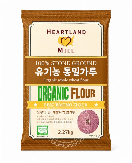 선인 유기농 통밀가루 2.268Kg, 1개