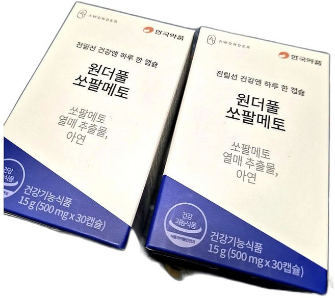 안국약품 원더풀 쏘팔메토 15g, 30정, 6개