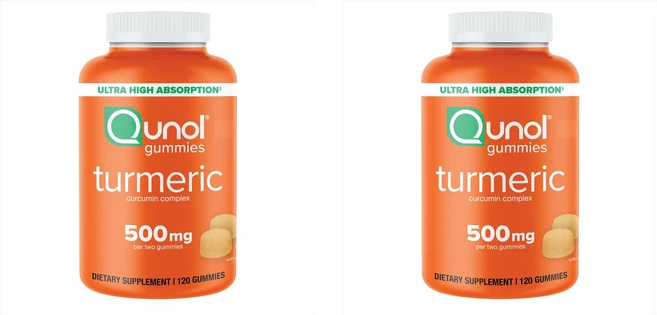 Qunol 터메릭구미 500mg 120개 2팩 - 쿠팡