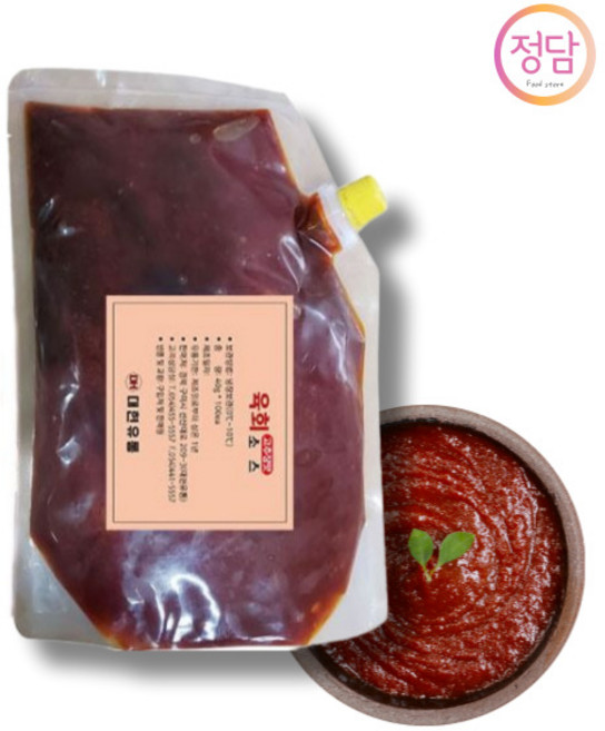 정담스토어 육회소스 고추장맛, 2kg, 1개