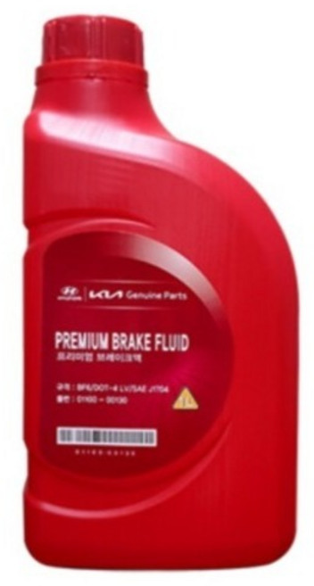 현대모비스 순정 브레이크오일 DOT-4 1L, 1개, 01100-00130 1L