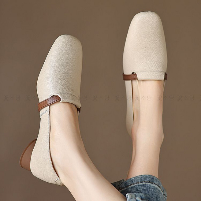 꽃소담 여성 발편한 플랫 슈즈 데일리 로퍼 베이직 단화 (3cm) MAL136