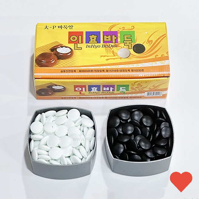 보드게임 인효 교재용 바둑알 세트 대, 인효 바둑알세트(대)