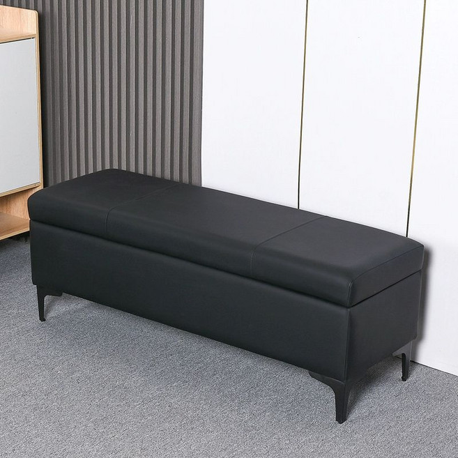 가게 보조의자 제품 수납 수납형, 길이 150 너비 30 높이 40cm, 1개, 블랙 010 수납 포함