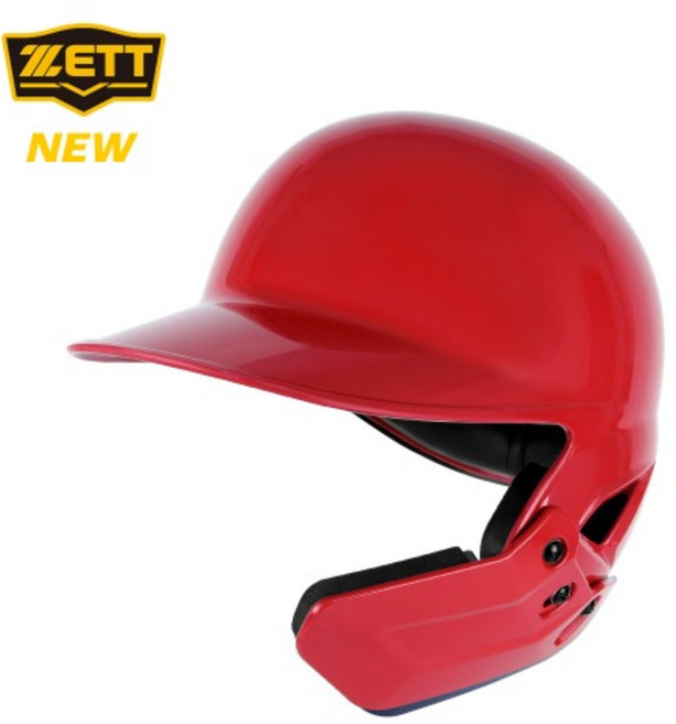 제트 야구 헬멧 우타 마우스가드 편귀 보호 유소년 청소년 성인 야구대장 프로야구 야구용품 검투사 선수용 레드, 1개