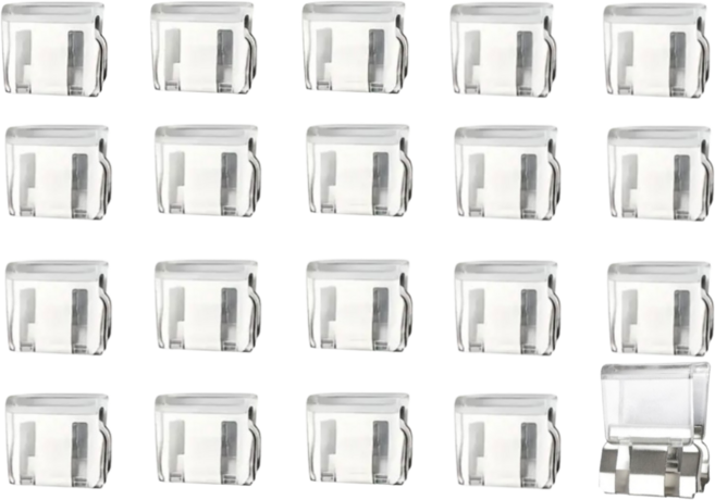 어브레스 바지 고정 핏클립 창틀 방충망 창문 고정 잠금장치 20개