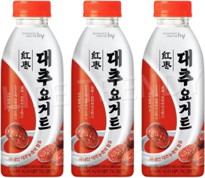 에치와이 대추 요거트, 3개, 500ml