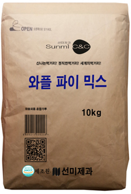 [선미c&c] 아메리칸와플파이믹스 10kg, 1개