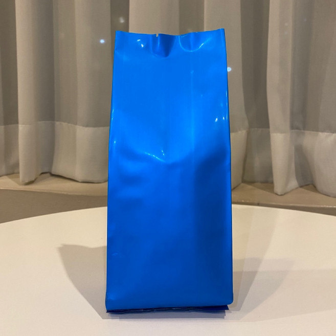 커피봉투/원두봉투/무광 블루 M방 200g, 1개, 50장