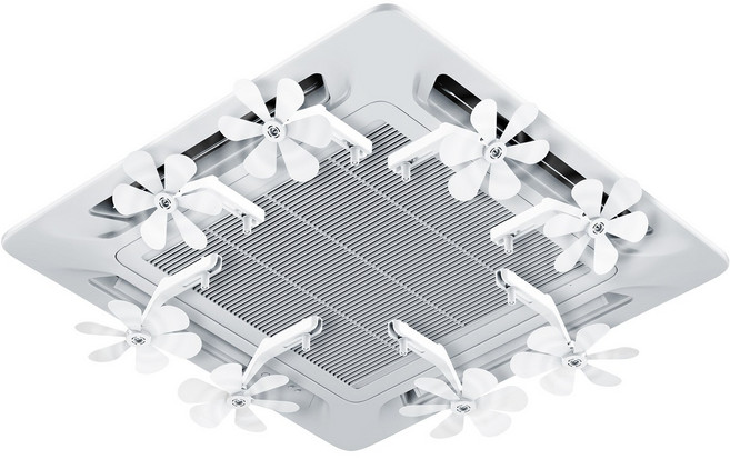 홈라크 천장형 시스템 에어컨 바람개비 무동력 날개 순환팬, 4개, DT-KXAG