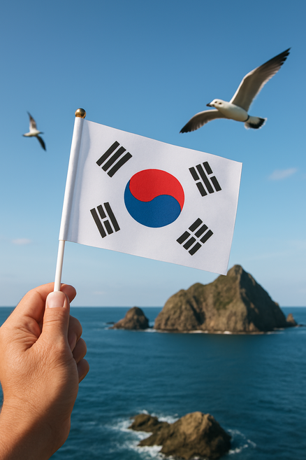 빈지쇼핑 미니 손 태극기, 혼합색상, 10개