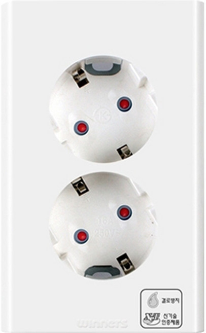위너스 결로방지 콘센트 2구, 1개