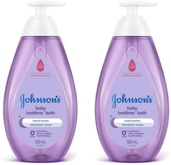 존슨앤베이비 자스민 릴리향 베드타임 아기 바스 Johnsons Bedtime Jasmine Lily Baby Bath, 2세트, 500ml