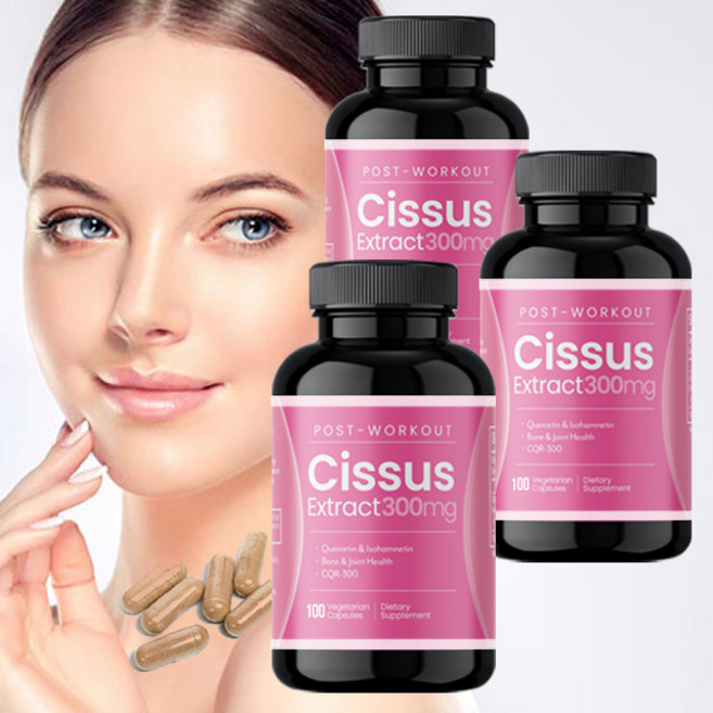 핑크 시서스 가루 분말 알약 캡슐 300 mg 3병 시저스 씨서스 효능 추천 미국 식약처인증 직구, 3개, 100캡슐, 33회분