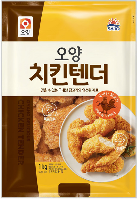 사조오양 치킨텐더 1kg, 2개