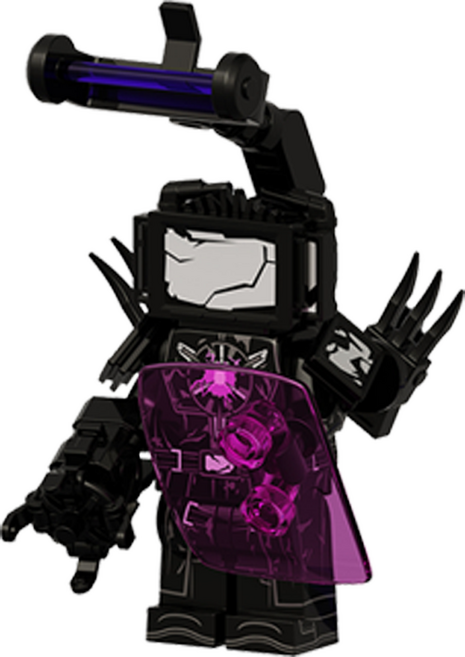 로앤제이 스키비디 토일렛 미니 블록 R3204-05 부상당한 타이탄 TV맨, R3204-05 부상당한 그래비티 타이탄 TV맨, 1개