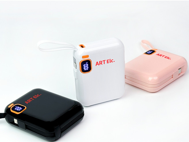 아트일렉 미니 보조배터리 10000mAh, AEC-001, 화이트