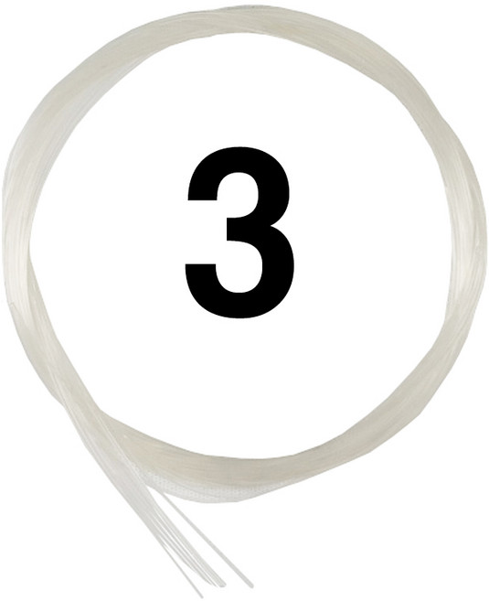 우쿨렐레 일본산 카본 스트링 낱선 10개묶음 벌크세트, 낱선3번10개묶음