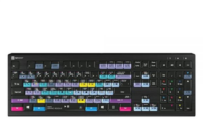 188120 Logickeyboard Blackmagic Davinci Resolve 17용 Win 7-11 Astra 2 백라이트 키보드와 호환 가능 # LKB-RESB-A, 188120 Logickeyboard Blackmagi