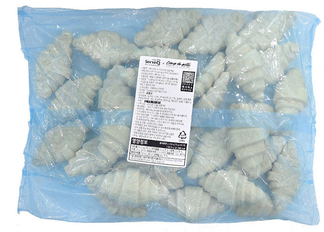 삼양사 서브큐 AOP 이즈니 버터 크로와상 냉동생지 75gX30입 2250g, 2.2kg, 3개