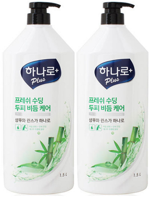 하나로 플러스 프레쉬 수딩 비듬케어 샴푸 1.5L, 2개