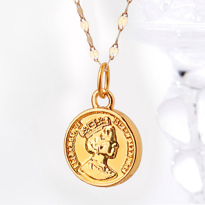 주리에떼 14K/18K 체인+24K 펜던트 여성 데일리 밀리언 엘리자베스 목걸이