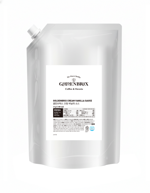 골든브릭스 크림 바닐라 소스, 1개, 2kg