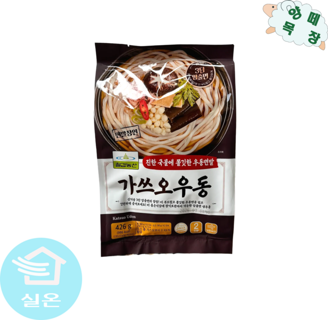 칠갑농산 가쓰오우동, 3개, 426g