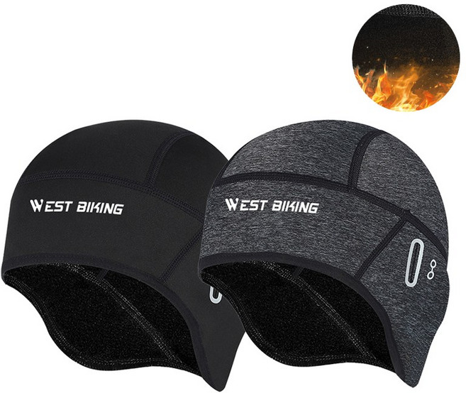 시그니처베이지 자전거 겨울 방한 모자 쪽모자 YPZ346, 회색, 1개