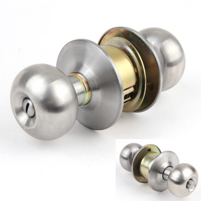 SS락 원형실린더 손잡이 도어록, 1000SS(욕실용 동전타입) 무키