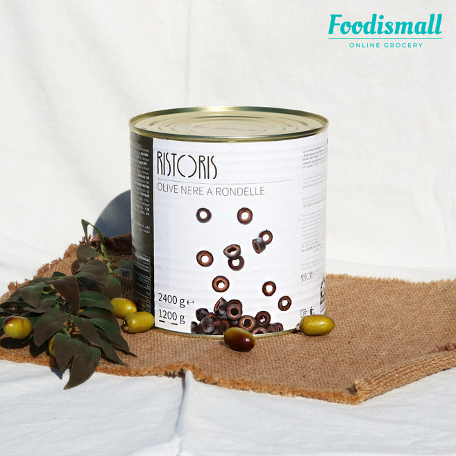 리스토리스 라운드 슬라이스 블랙 올리브, 2.4kg, 1개