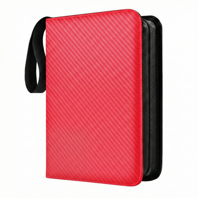 모아바인드 게임 카드 대용량 900장 보관 앨범 콜렉터 북 바인더 형, 50매, 카드앨범(레드)