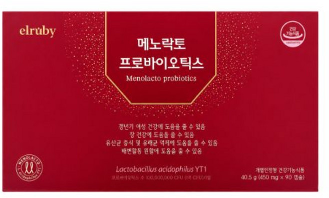 [휴온스N 공식] 메노락토 프로바이오틱스 갱년기 유산균 yt1, 90정, 1개
