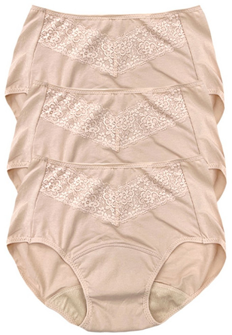 이너라인 여성용 할머니 빅사이즈 요실금 안심 팬티 3종세트 ~110(4XL)