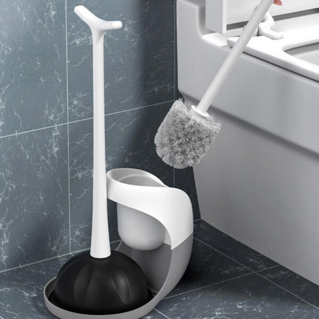 아트박스/제이라이프 퍼지 모던 변기 청소솔 뚫어뻥 세트, 단품없음