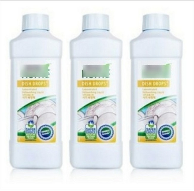 암웨이 주방세제 디쉬 드랍스 바이오퀘스트 식기 세정제 1L, 3개