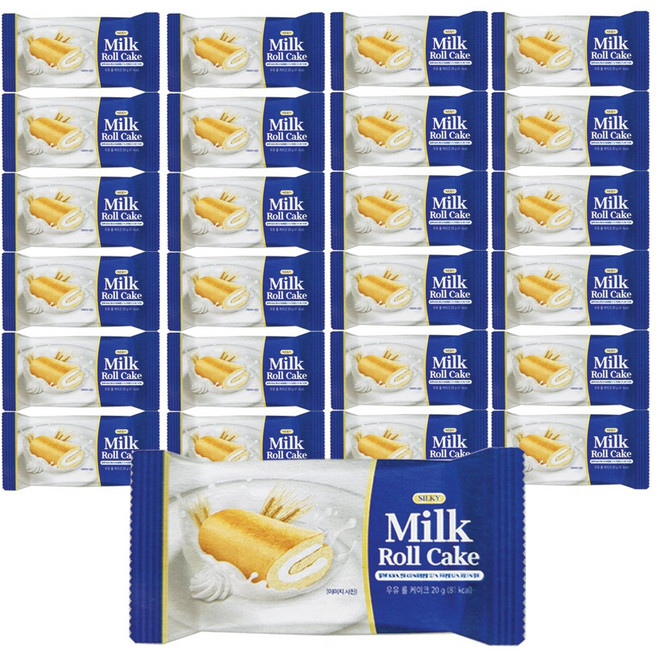 밀크롤 케이크, 25개, 20g